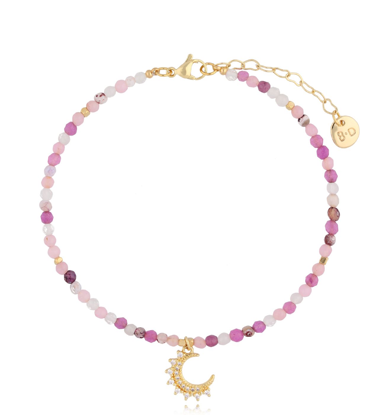 Bransoletka na nogę z kamieniami naturalnymi Amayas B - By Dziubeka