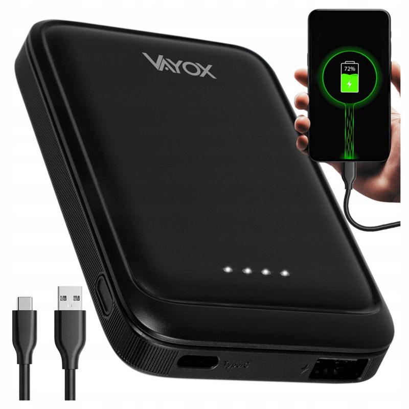 Powerbank Vayox VA0339 USB-C USB-A 2.1A 5000mAh 1 szt.