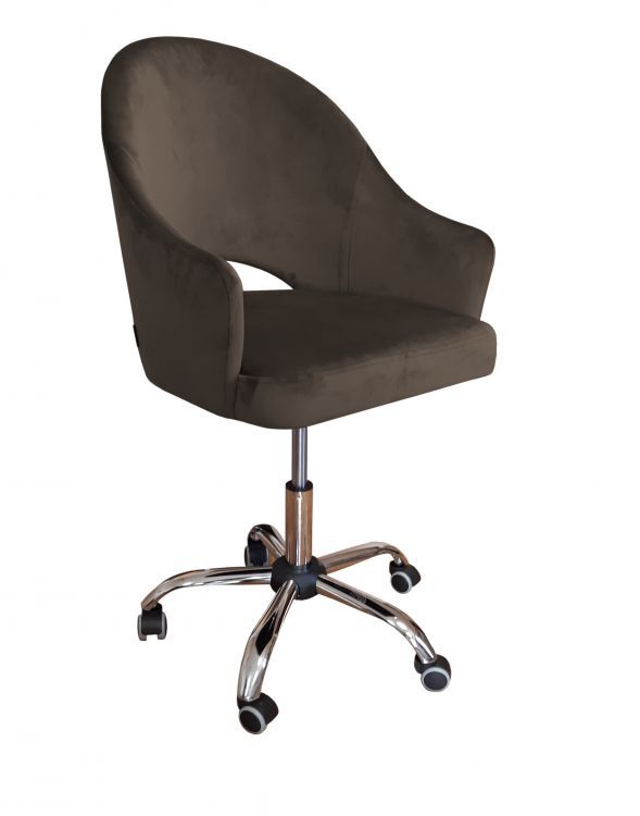 Fotel Atos JENISEJ VELVET brązowy 1 szt