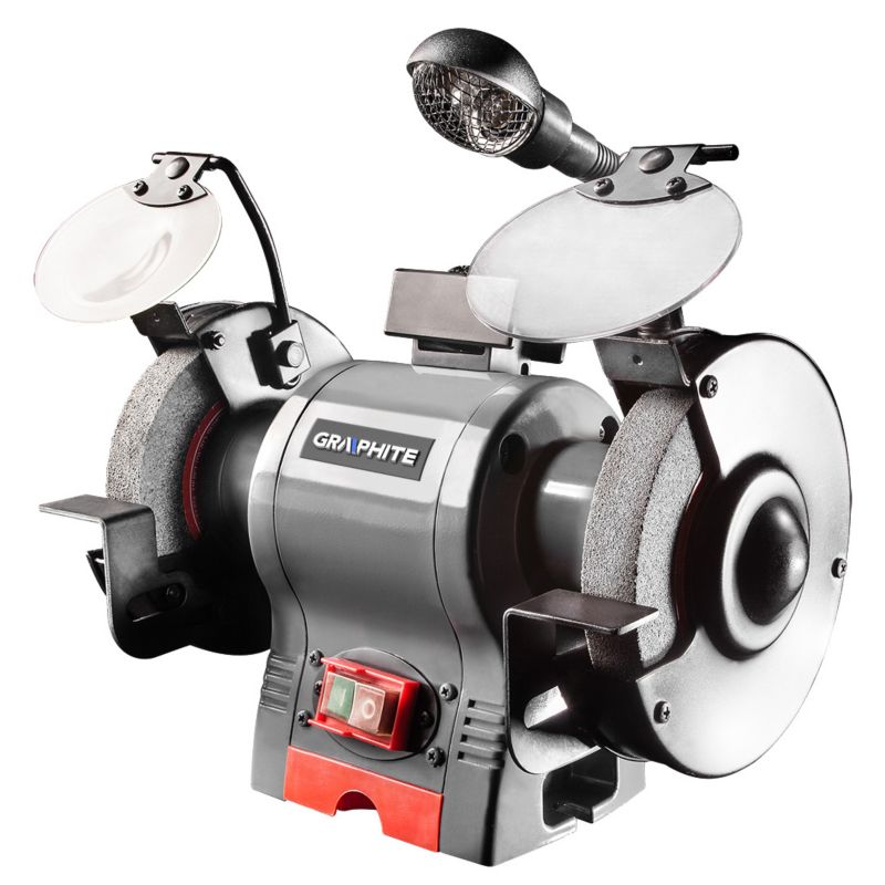 Szlifierka stołowa GRAPHITE 370W, ściernica 150 x 12.7 mm 1 szt