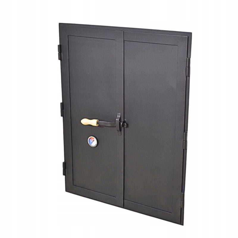 DRZWI STALOWE DO WĘDZARNI / KOMINKA / PALENISKA OTWARTEGO 60cm x 80cm 1szt