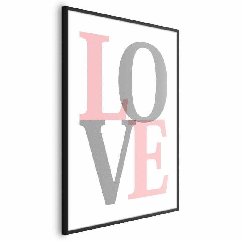 Plakat Artgeist Szara miłość 21x30 cm z ramą czarną 1 szt