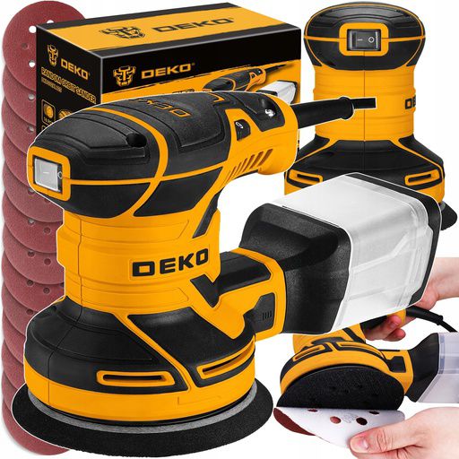 Szlifierka mimośrodowa oscylacyjna DEKO 320 W 14000 obr./min 125 mm 1 kpl.