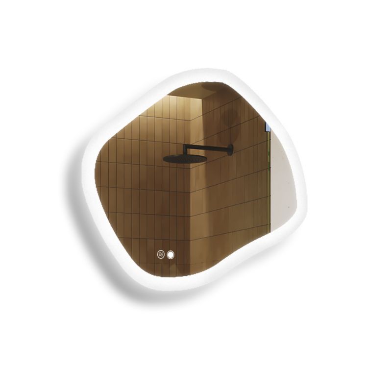 Lustro łazienkowe Artforma LED 84x74cm romb LED Dual włącznik mata grzewcza ROM222 1szt.