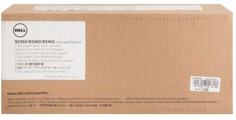 Toner Dell 593-11165 (7MC5J, RGCN6), 2500 stron, black (czarny)