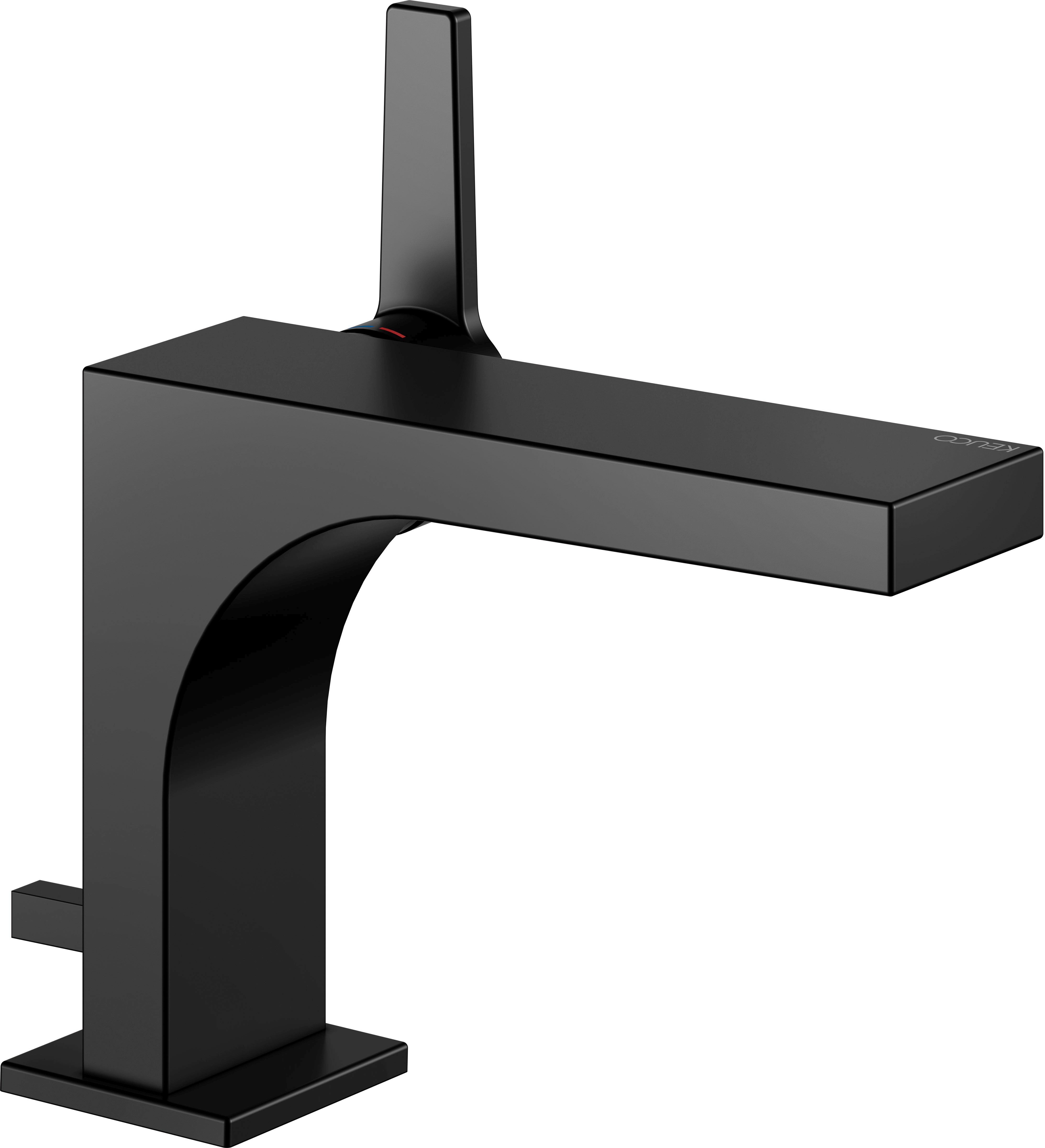 Keuco Edition 11 bateria umywalkowa stojąca czarny mat 51104370000