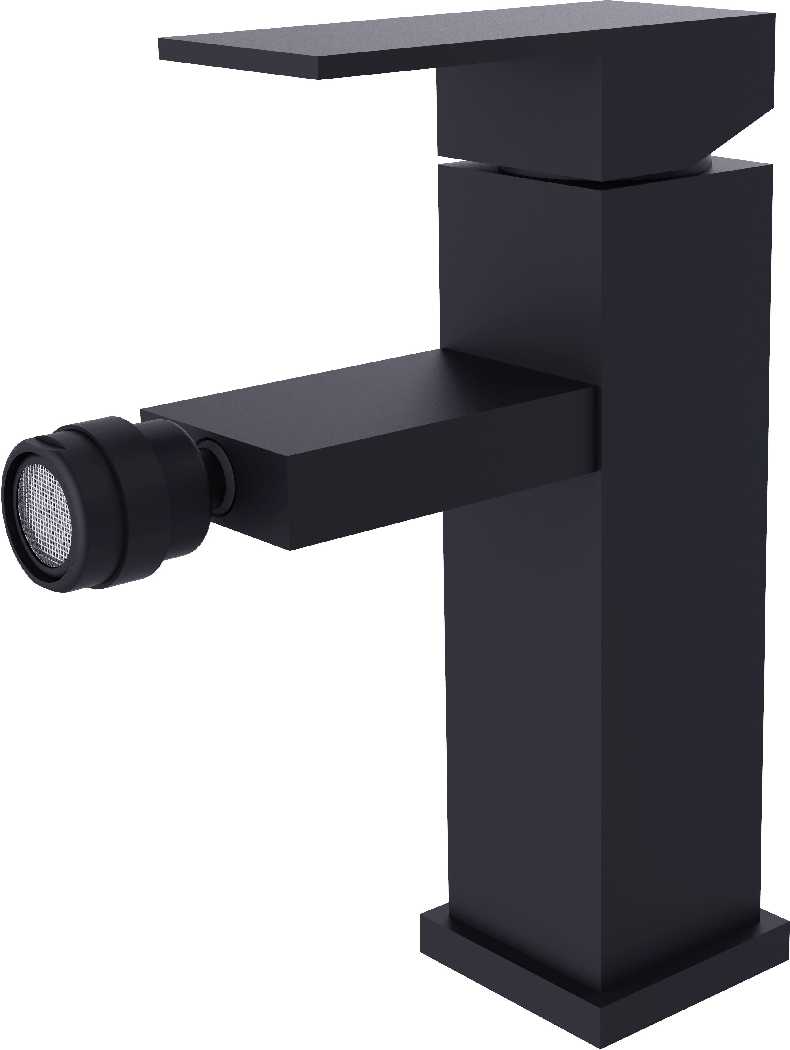 Besco Modern Varium bateria bidetowa stojąca czarny mat BB-MV-CZ