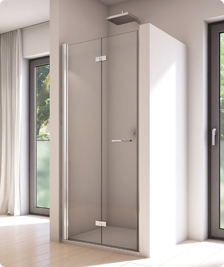 SanSwiss Solino drzwi prysznicowe 75 cm składane chrom połysk/szkło przezroczyste SOLF1G0755007
