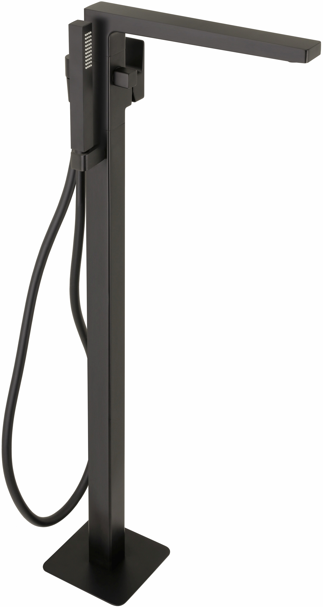 Herzbach Ceo Black bateria wannowo-prysznicowa wolnostojąca czarny mat 36.220207.1.12