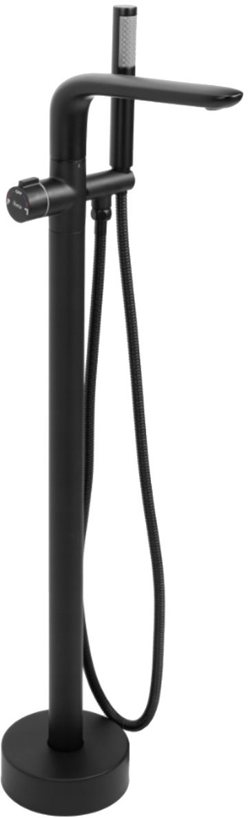 Rea Clark bateria wannowo-prysznicowa wolnostojąca czarny mat REA-B5300