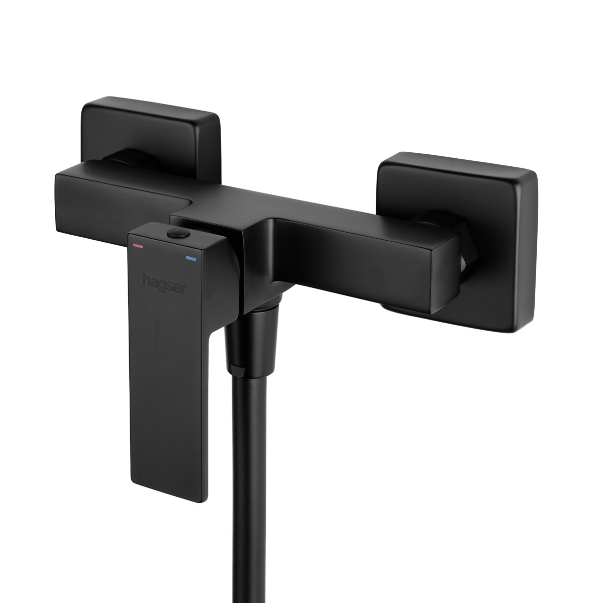 Hagser Ulva bateria prysznicowa ścienna czarny mat HGR60000033 - Wysyłka w 24h