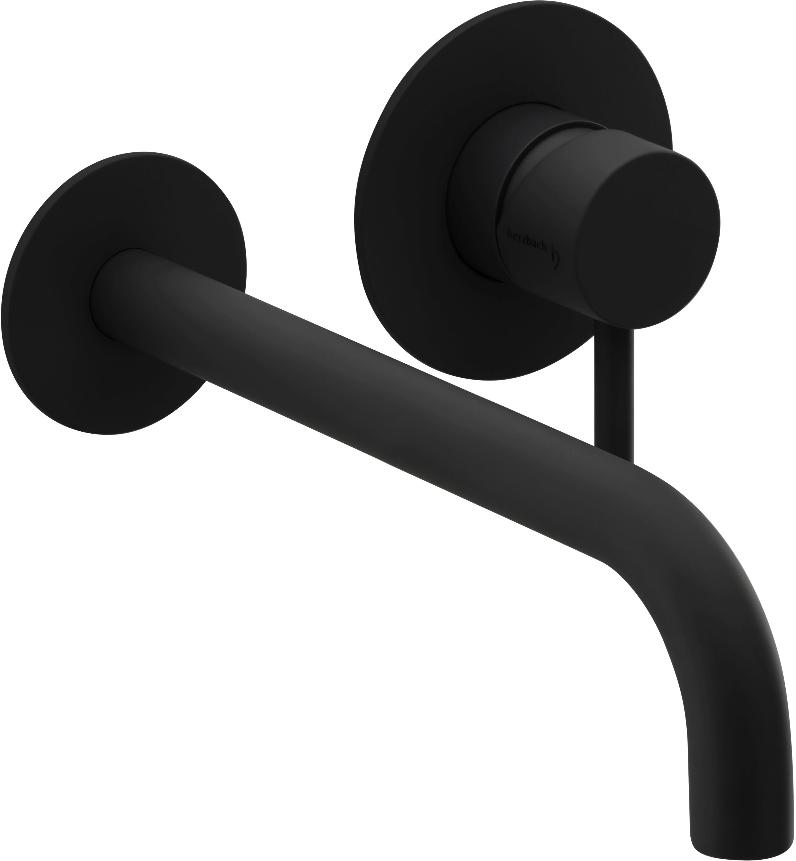 Herzbach Deep Black bateria umywalkowa podtynkowa czarny mat 23.203757.1.12