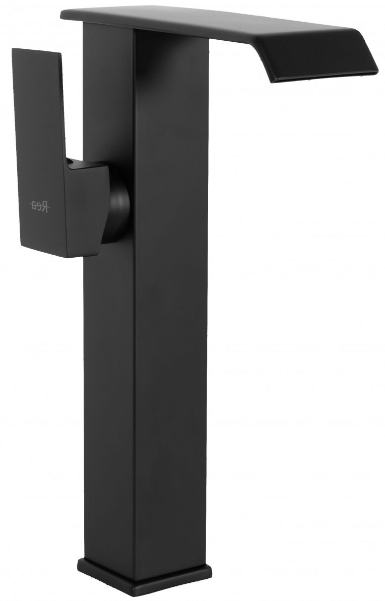 Rea Kent bateria umywalkowa stojąca czarny mat REA-B8012