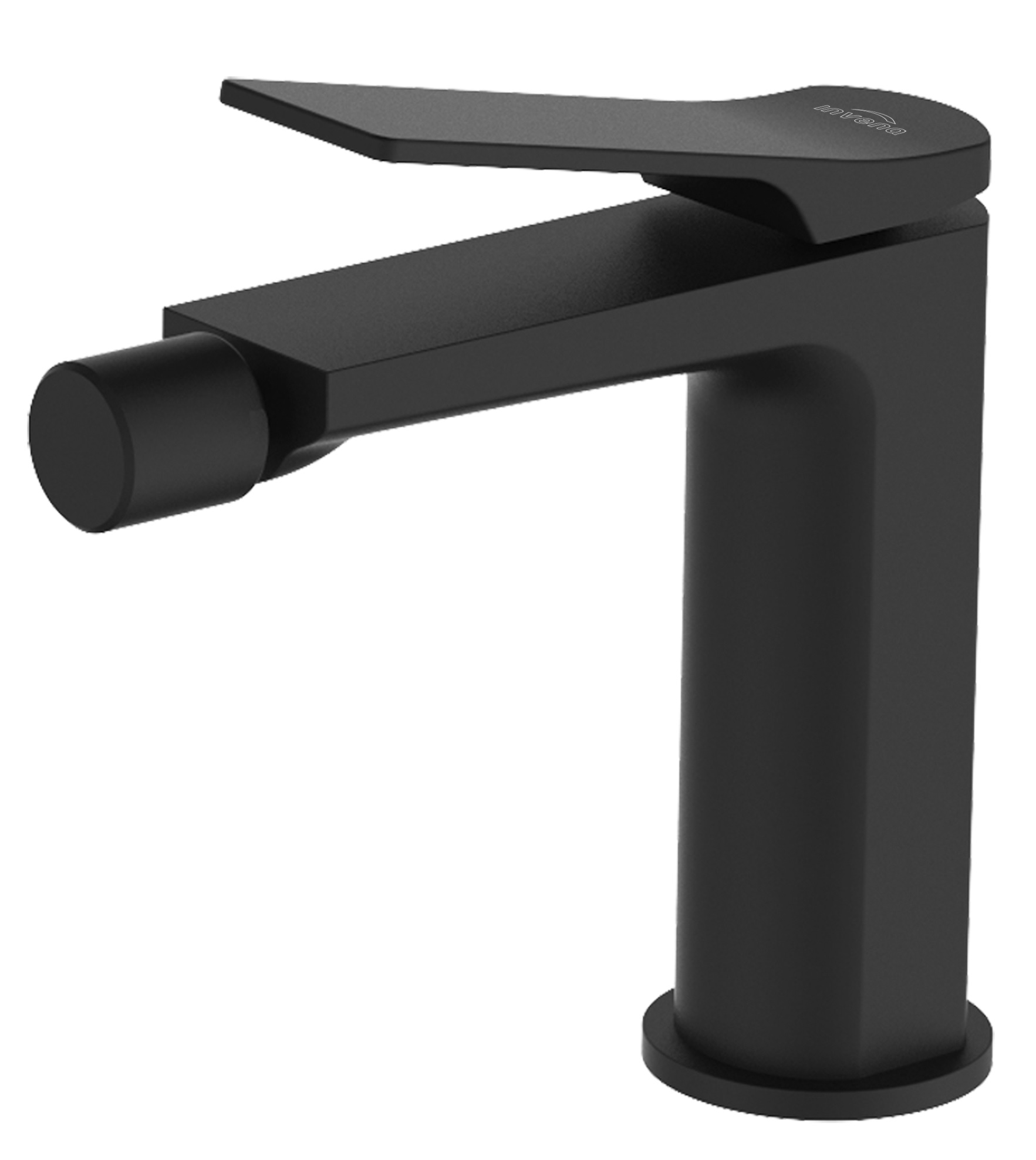 Invena Neri bateria bidetowa stojąca czarny mat BB-01-004