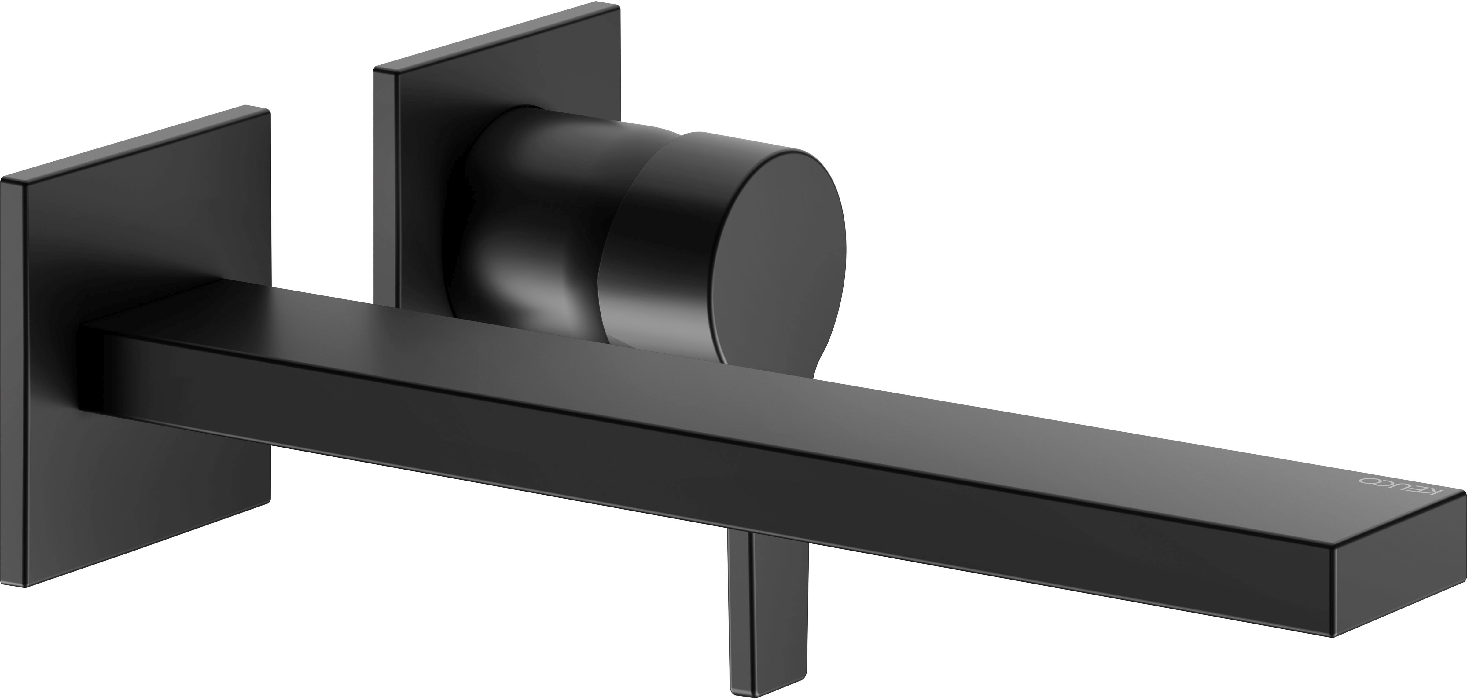 Keuco Edition 11 bateria umywalkowa podtynkowa czarny mat 51116370202