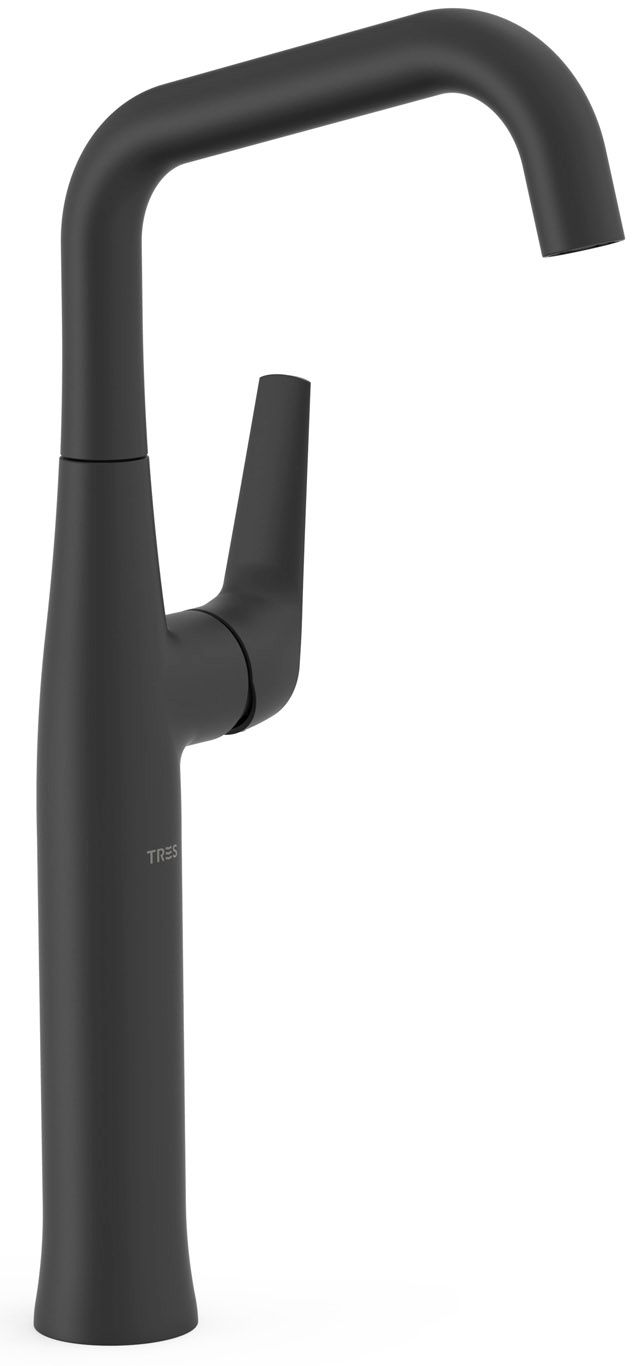 Tres Fuji bateria umywalkowa stojąca XXL czarny mat 28184701NM - Wysyłka w 24h