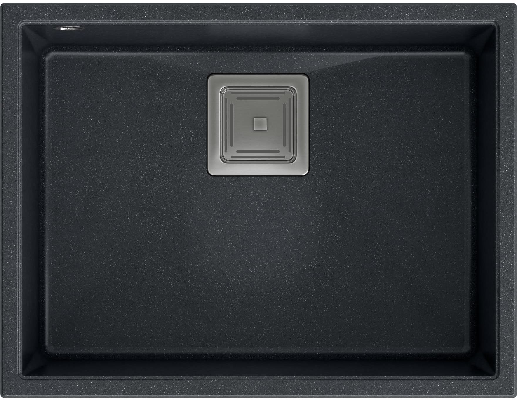 Quadron David 50 komora podwieszana 55x42 cm black diamond/stal HQD5542U8-BS