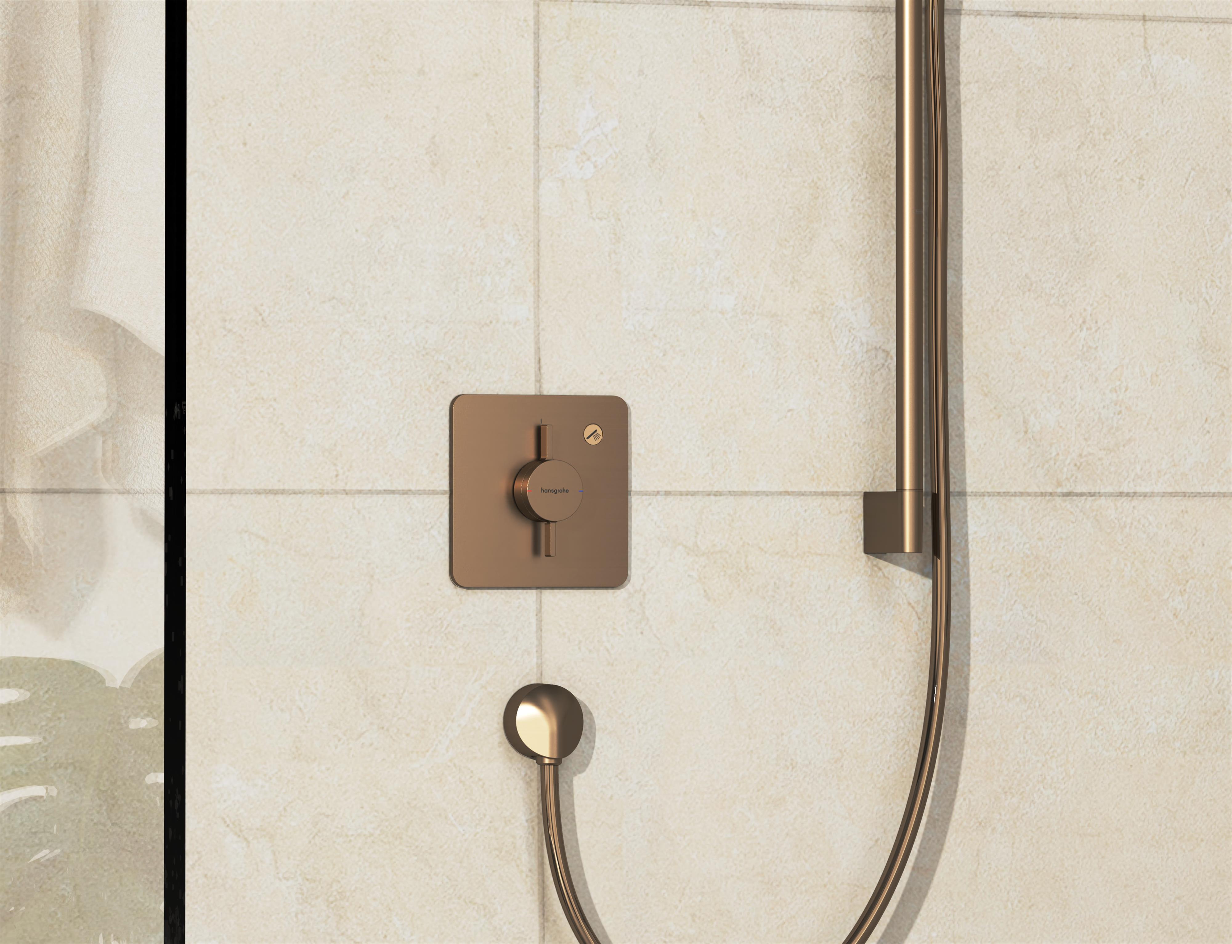 Hansgrohe DuoTurn Q bateria prysznicowa podtynkowa brąz szczotkowany 75614140