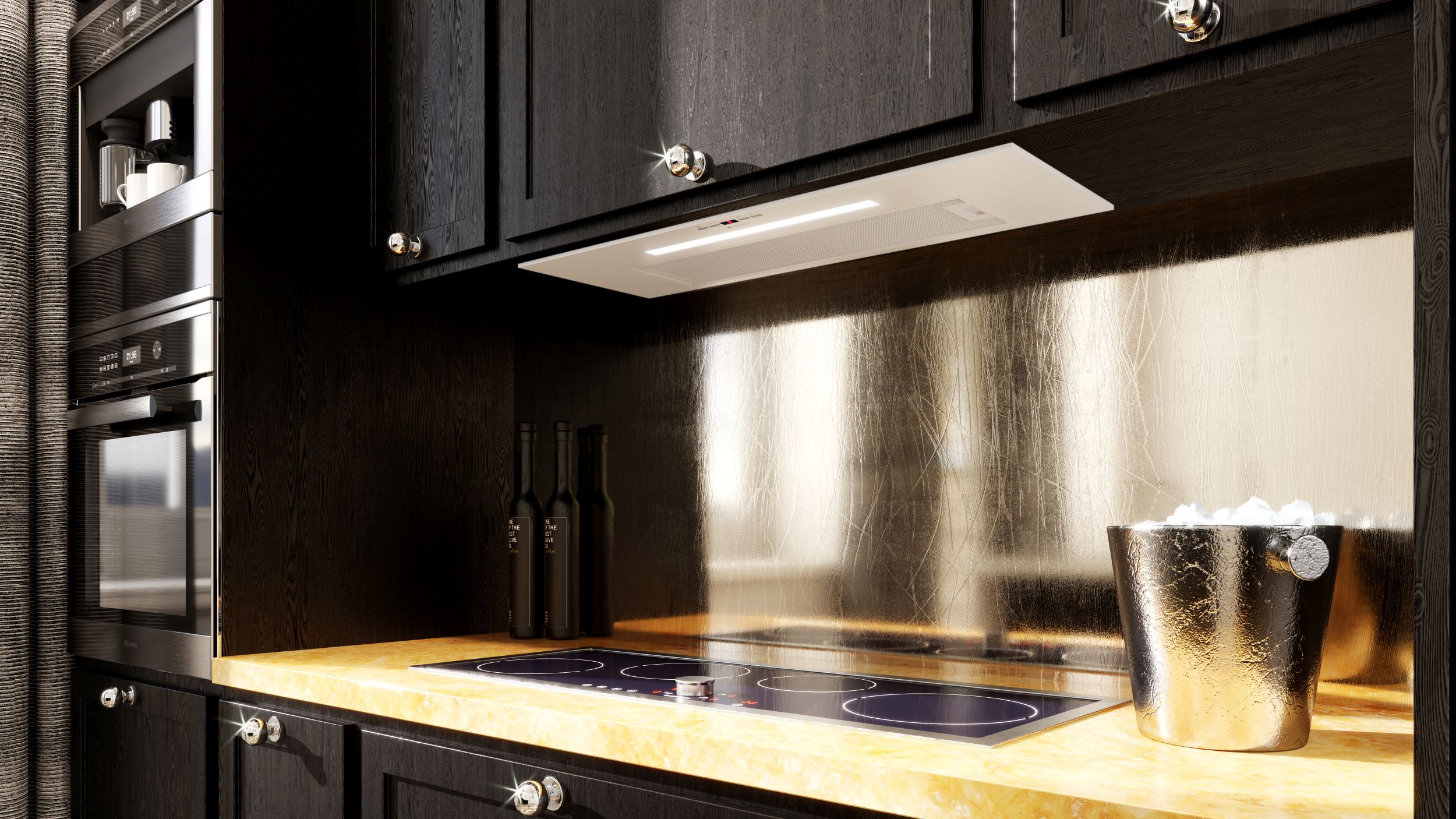 Globalo Design Agendero okap kuchenny 79,6 cm podszafkowy biały AGENDERO_80_2_WHITE