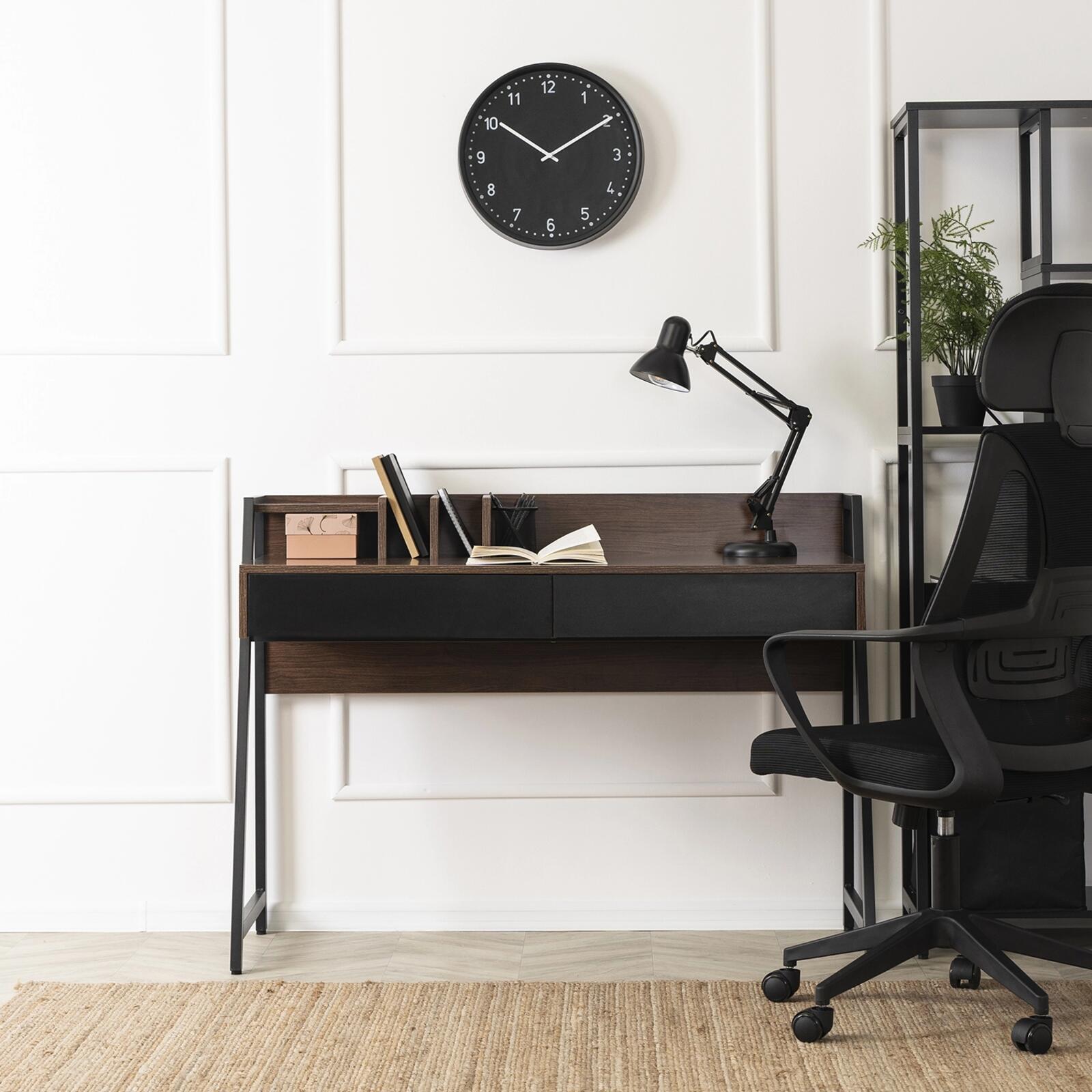 Biurko Cassini w kolorze ciemnego kasztana