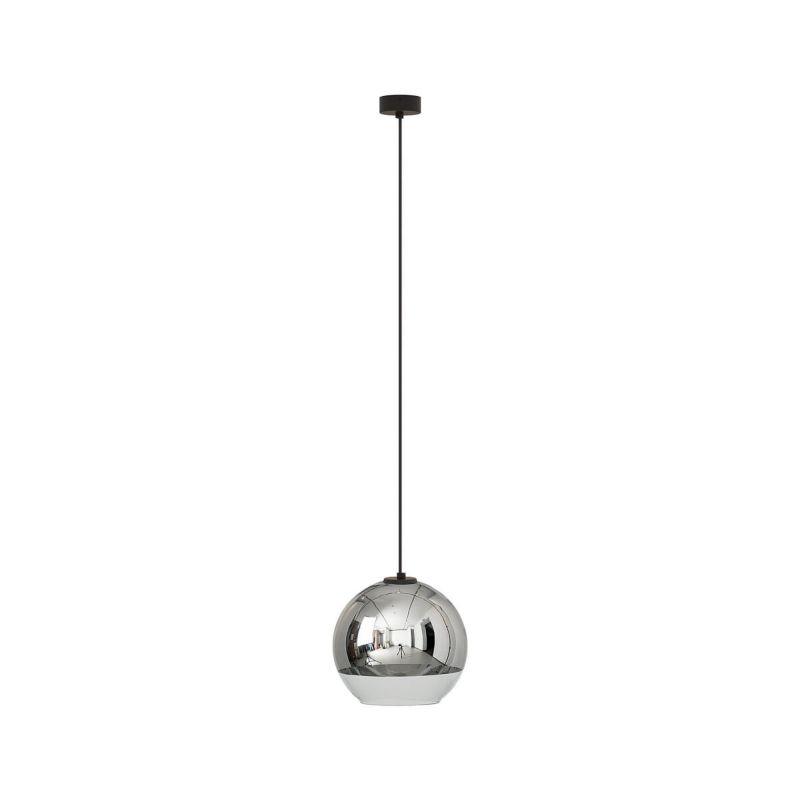 Lampa sufitowa Nowodvorski Lighting Globe czarna-chromowana klosz lustrzany 1xE27 x 60W 1 szt.