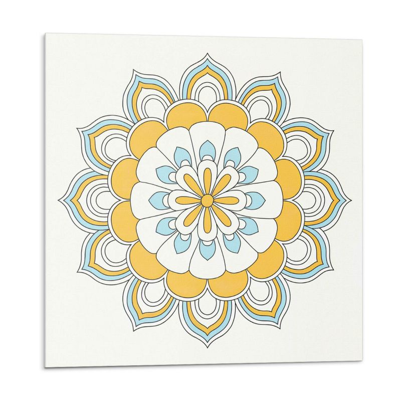 Kafelki samoprzylepne Wallfluent 50x50 cm Wzór mandali z kwiatowymi akcentami 4 szt.