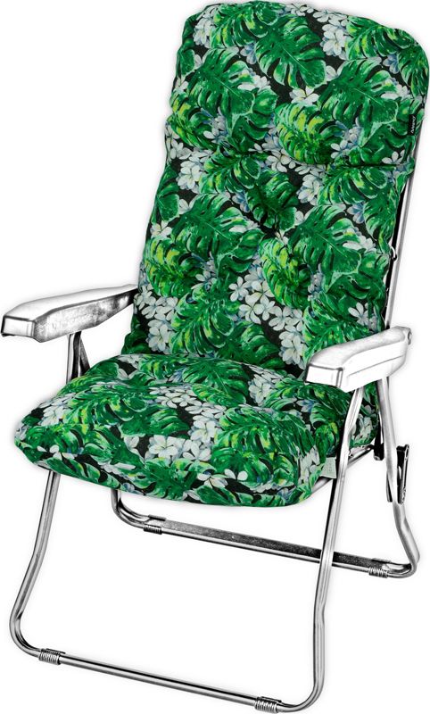 Poduszka na leżak bez podnóżka AMPO gruba zielony czarny 1 szt.