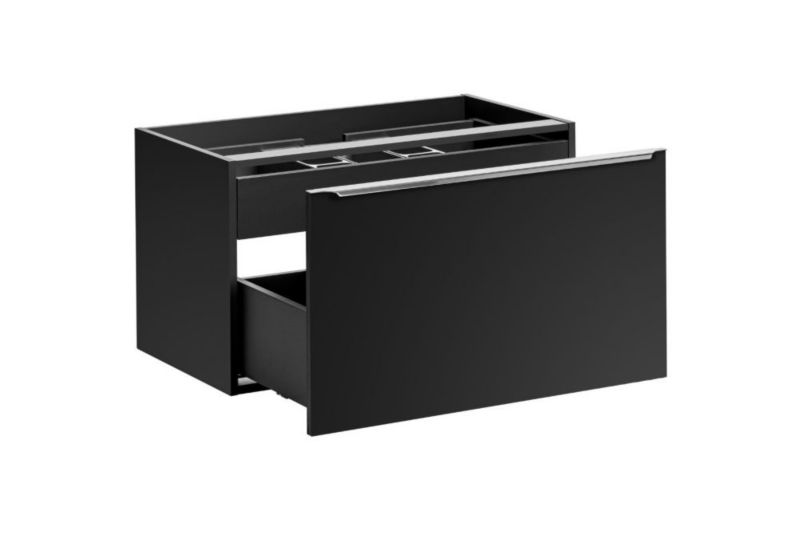 Szafka pod umywalkę COMAD nablatową SANTA FE BLACK 80 cm czarny mat 1 szt.
