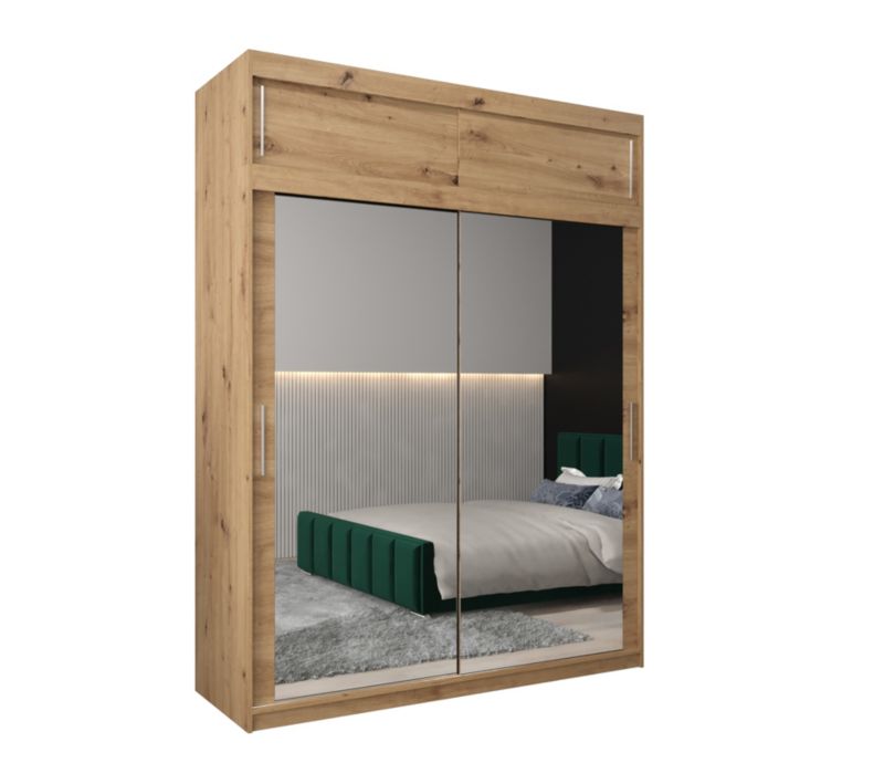 Szafa przesuwna Garderoba Abiks Tokyo 3 180 artisan + artisan z nadstawką 1 szt.