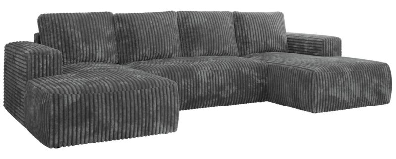 Narożnik MKS Meble TRENTINO U uniwersalny Szary sztruks 1szt.