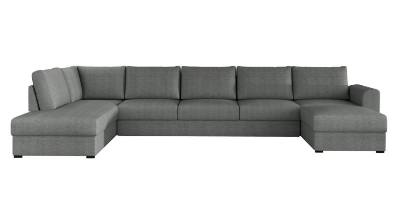 Narożnik MIRJAN 24 z funkcją spania Wilma Large lewy szary melanż 1 szt.