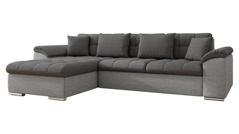 Narożnik rozkładany MIRJAN 24 Diana Sale lewy szary + grafitowy 1 szt.