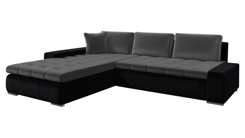 Narożnik MIRJAN 24 rozkładany Orkan czarny/platynowy szary 1 szt.