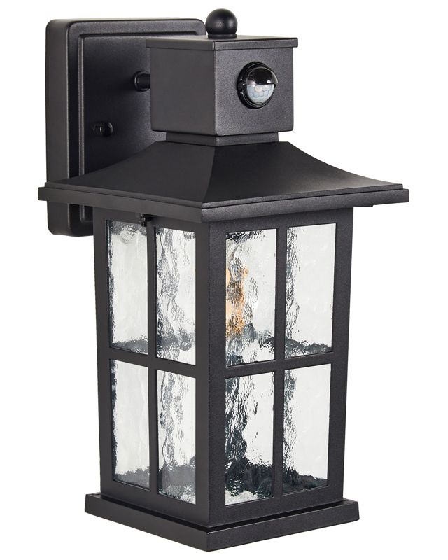 Lampa ścienna ogrodowa Azmak Z czujnikiem ruchu Czarny 1 szt.