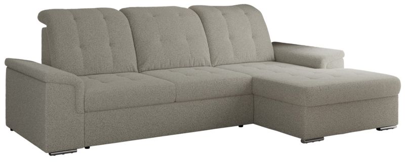 Narożnik MKS Meble MADRITO L strona prawa Szary boucle 1szt.