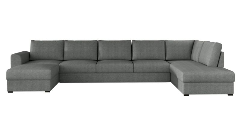 Narożnik MIRJAN 24 z funkcją spania Wilma Large prawy szary melanż 1 szt.