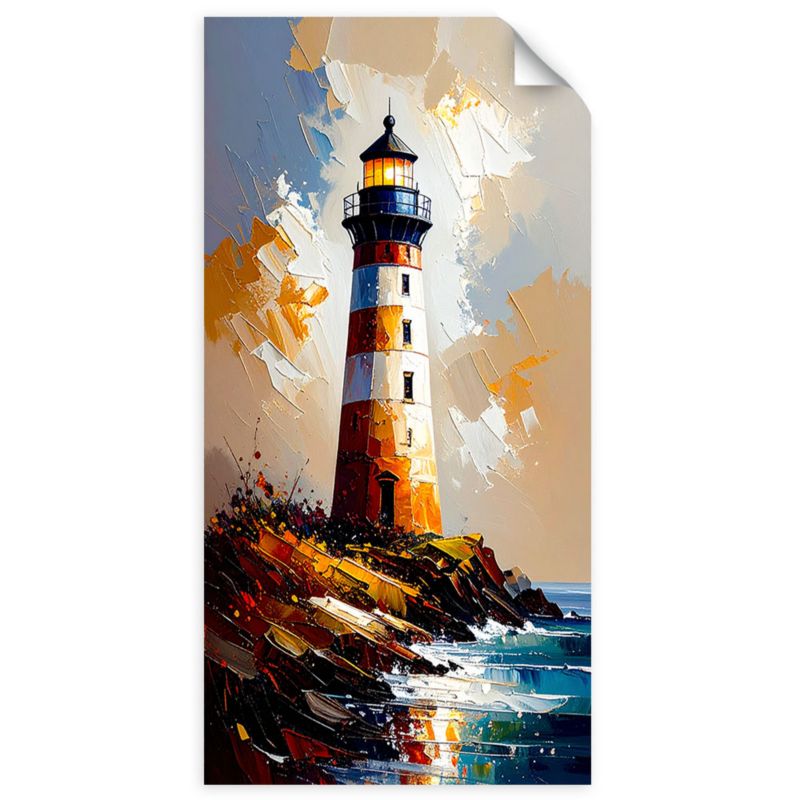 Naklejka na ścianę do salonu sypialni Feeby Latarnia morska Natura 40x80cm 1szt