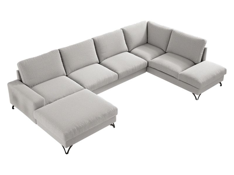 Narożnik rozkładany MIRJAN 24 Flavio U lewy srebrny 1 szt.