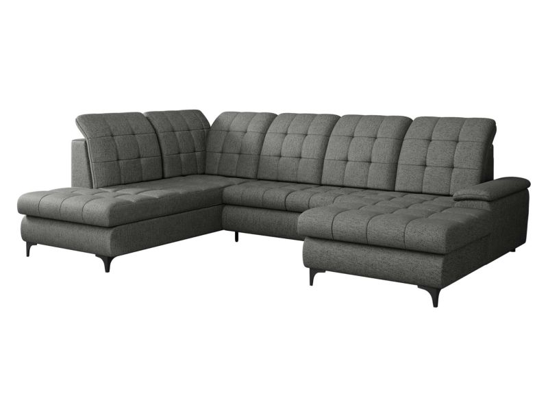 Narożnik MIRJAN 24 z funkcją spania Enzo prawy szary 1 szt.