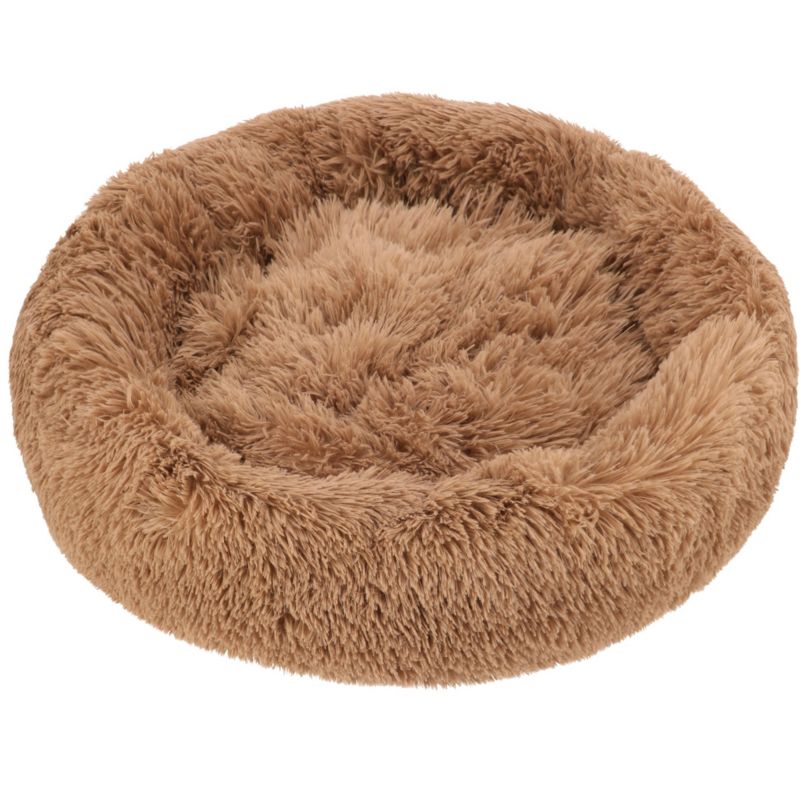 Pluszowe okrągłe legowisko dla zwierząt JUMI kojec dla psa kota poduszka posłanie 80x80 cm 1 szt.