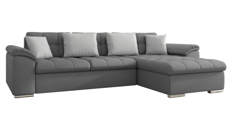 Narożnik MIRJAN 24 rozkładany Diana prawy metal/stalowy szary/gołębi 1 szt.