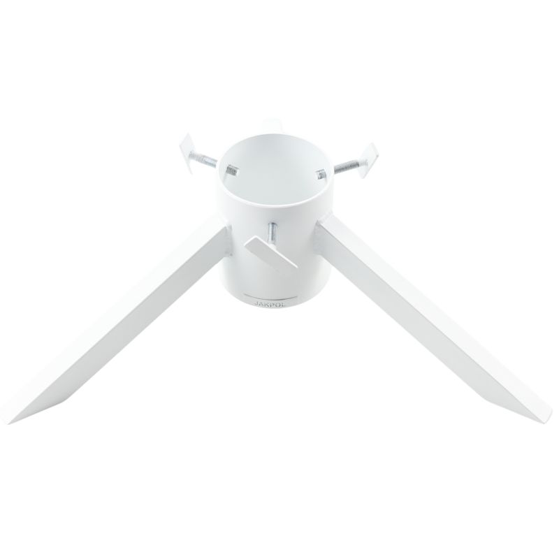 Stojak choinkowy JAKPOL Loft fi9.5cm metalowy biały 1 szt.