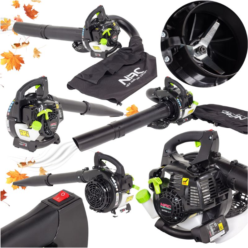 Odkurzacz spalinowy NAC BVP260-1-Y z funkcją dmuchawy i rozdrabniacza 45 l 1 szt