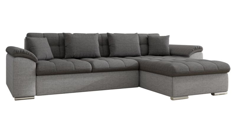 Narożnik rozkładany MIRJAN 24 Diana Sale prawy szary + grafitowy 1 szt.