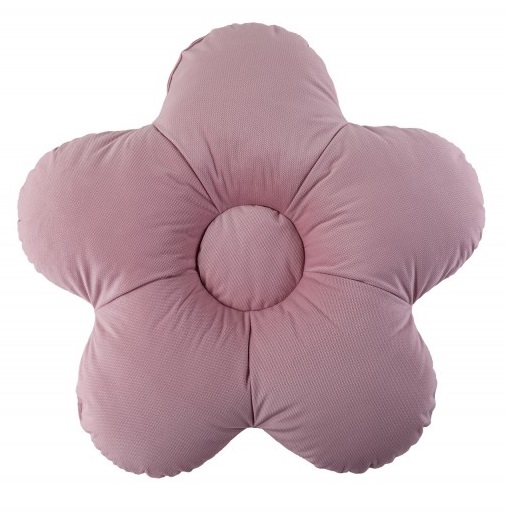 Poduszka Kwiatek XXL velvet brudny róż 65 cm BR