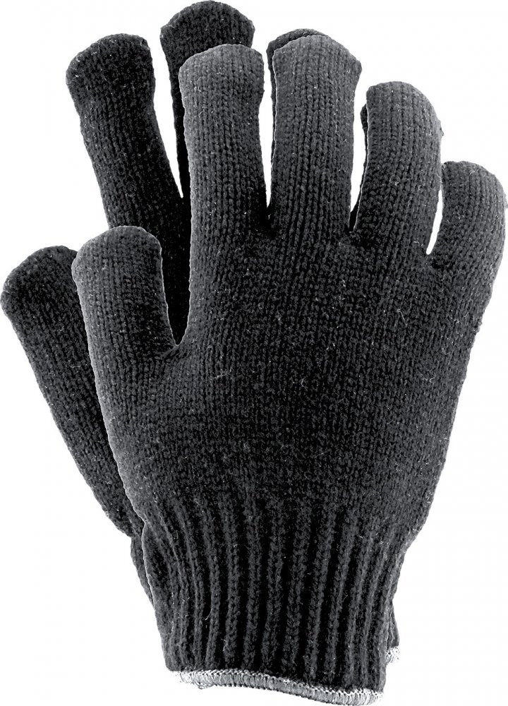 Rękawice robocze Reis RDZO, ocieplane, rozmiar 10, czarny