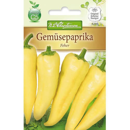 1 pac, Ardei dulce Feher - Semințe: Mod de ambalare: 1 pac