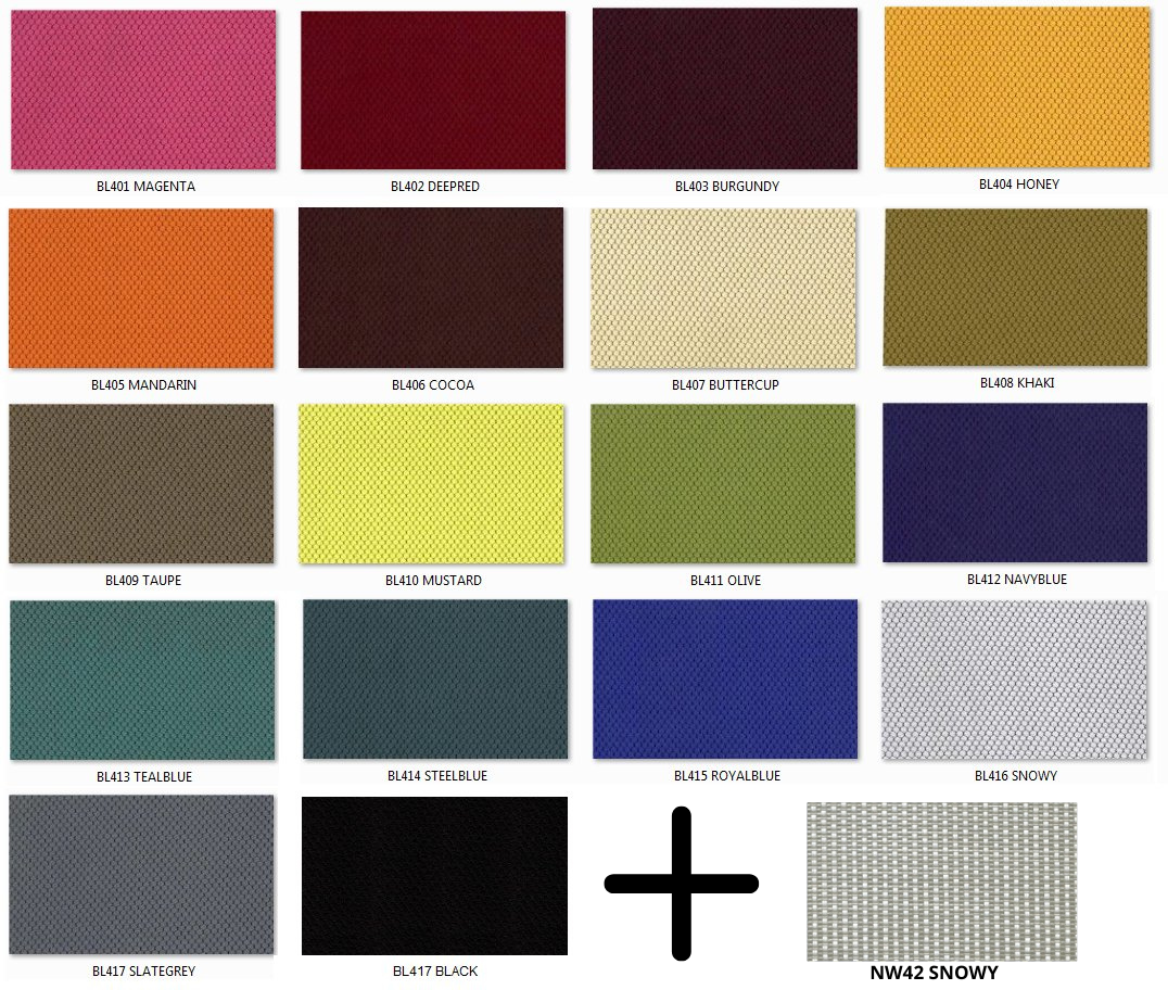 OVO fotel biurowy biały , kolory siatka/tkanina (Siatka: NW42)