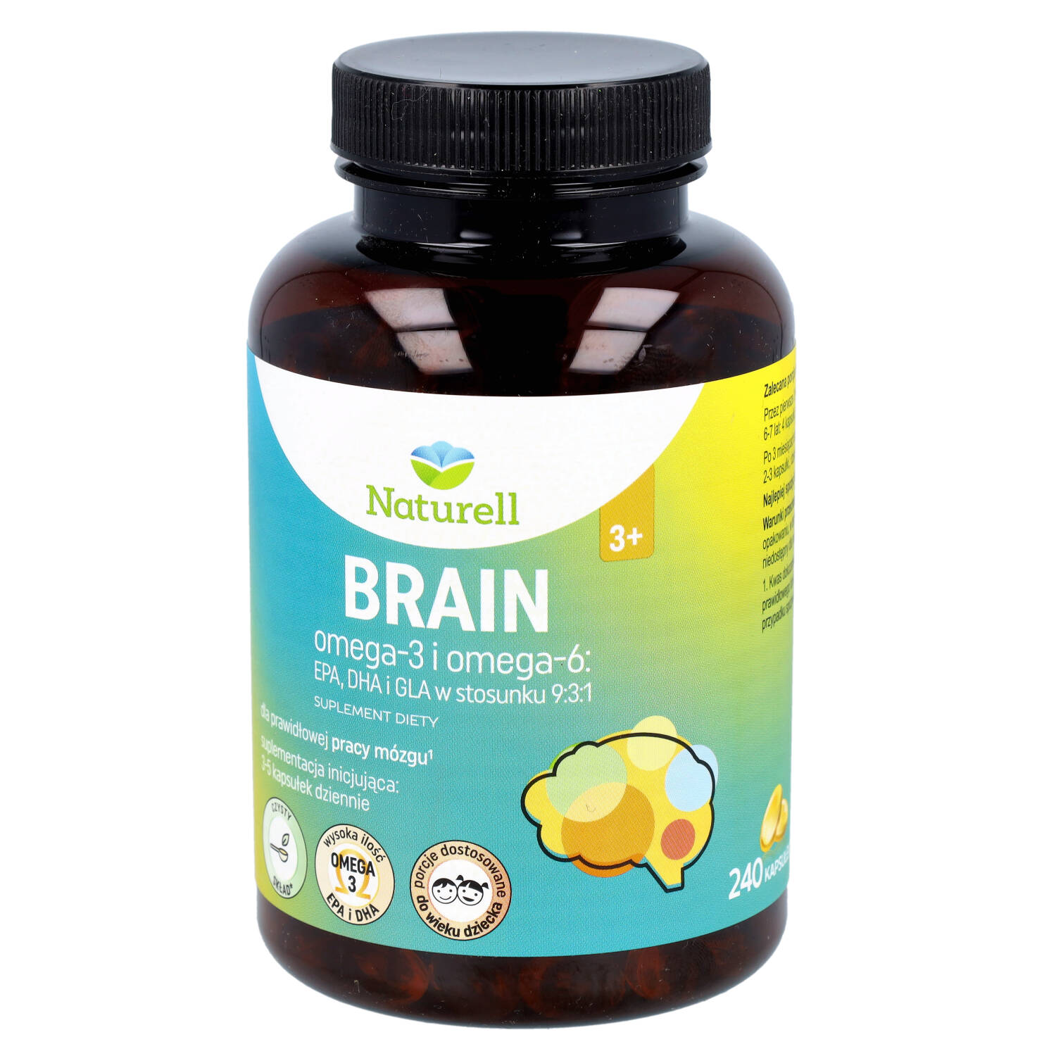 Naturell, brain, 240 kapsułek