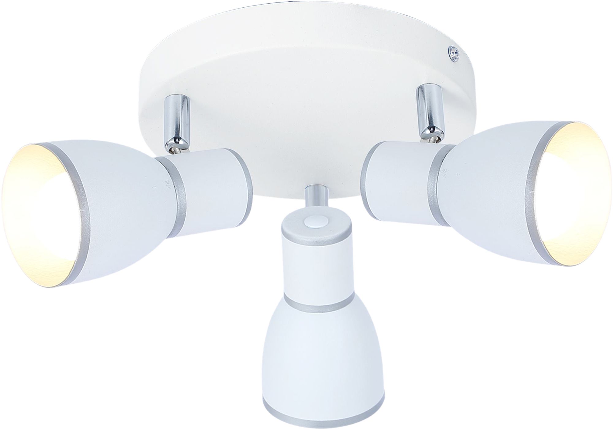 Candellux Fido lampa podsufitowa 3x40W biały/chrom 98-63397